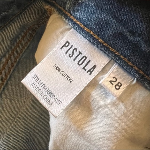 PISTOLA Keaton Buttontly High Waist Distressed Jeans
Morning Sky Blue Size 28 - Picture 7 of 9